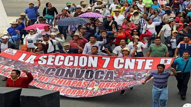 SNTE reconoce triunfo de la CNTE en la Sección 7 de Chiapas