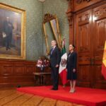 Presidenta Sheinbaum recibe en Palacio Nacional al rey Felipe VI de España